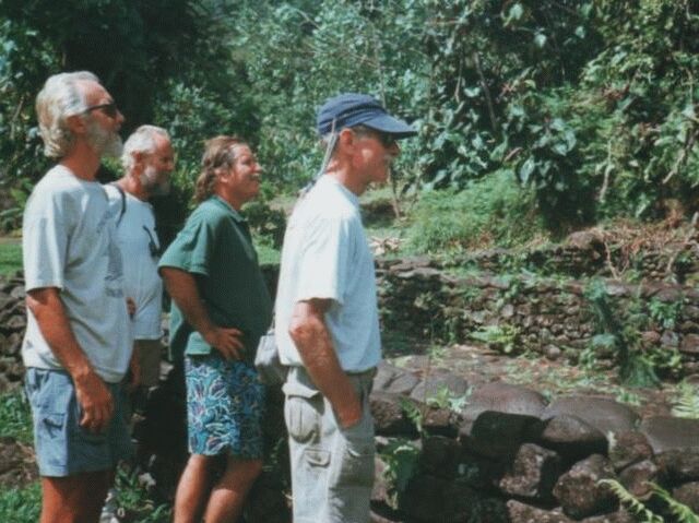 Papeete Marae Jerry, Jerry(Biologist from CA) John (CA) and Jack 4-Wheel